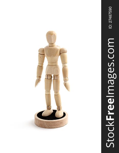 Mall wooden mannequin for drawing