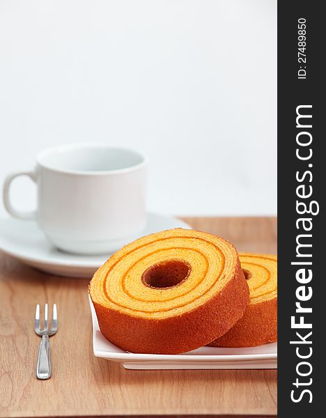 Sponge cake, orange