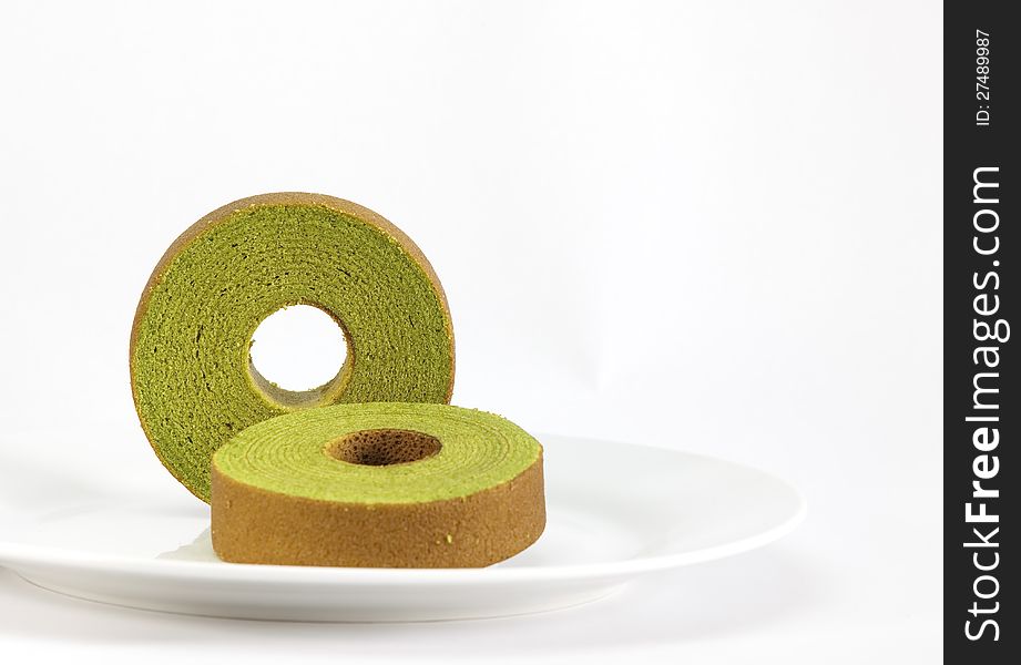 Sponge Cake, Green Tea