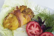 Chicken Roll Royalty Free Stock Image Chicken Roll Royalty Free Stock Image