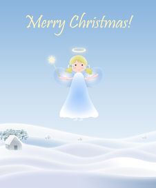 Christmas Angel Illustration Stock Image