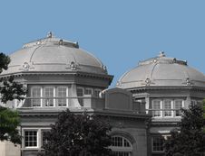 Two Gray Concrete And Stone Domes. Stock Photos Two Gray Concrete And Stone Domes. Stock Photos