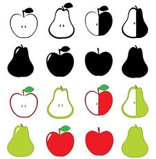 Apples And Pears Royalty Free Stock Images Apples And Pears Royalty Free Stock Images