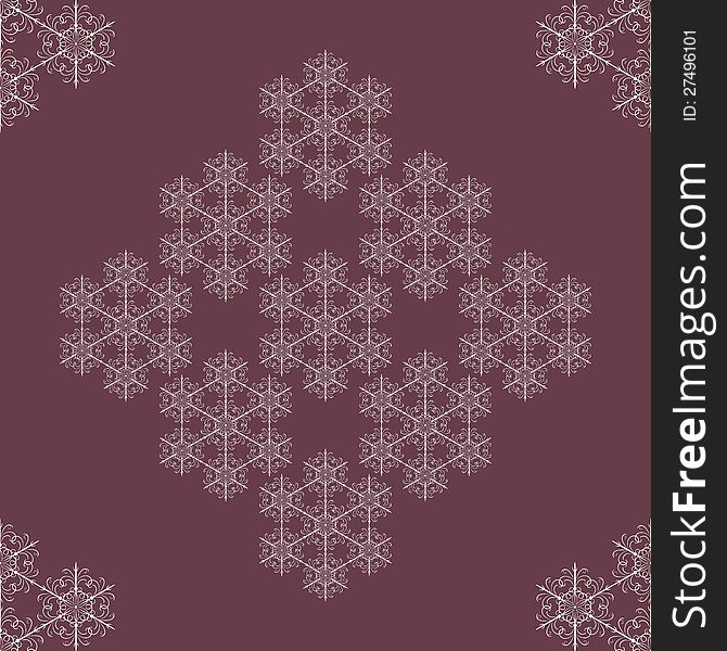 Seamless  snowflakes background with vintage snowflakes. Seamless  snowflakes background with vintage snowflakes