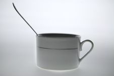 Coffee Mug With The Spoon Royalty Free Stock Photos Coffee Mug With The Spoon Royalty Free Stock Photos
