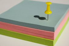 Pad Of Sticky Notes Royalty Free Stock Photo