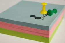 Pad Of Sticky Notes Stock Photo
