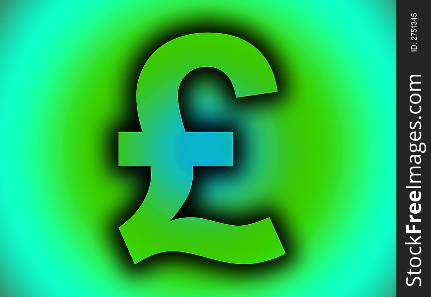 A image of a British currency pound sign. A image of a British currency pound sign.