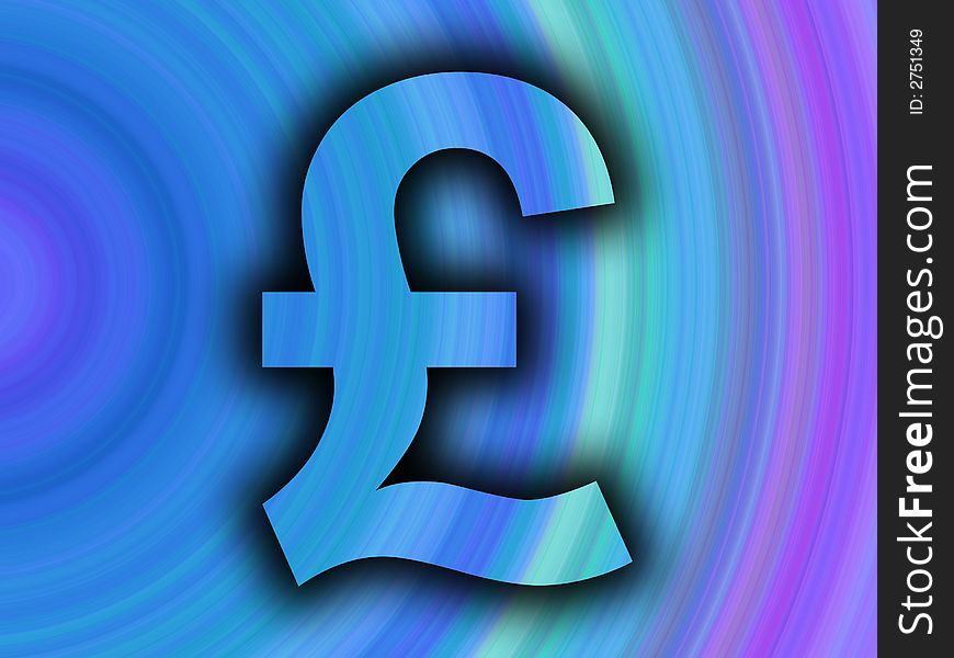 A image of a British currency pound sign. A image of a British currency pound sign.