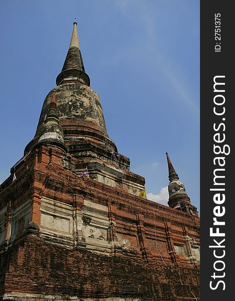 Ancient architecture of Thai buddhist temple at Bangkok. Ancient architecture of Thai buddhist temple at Bangkok