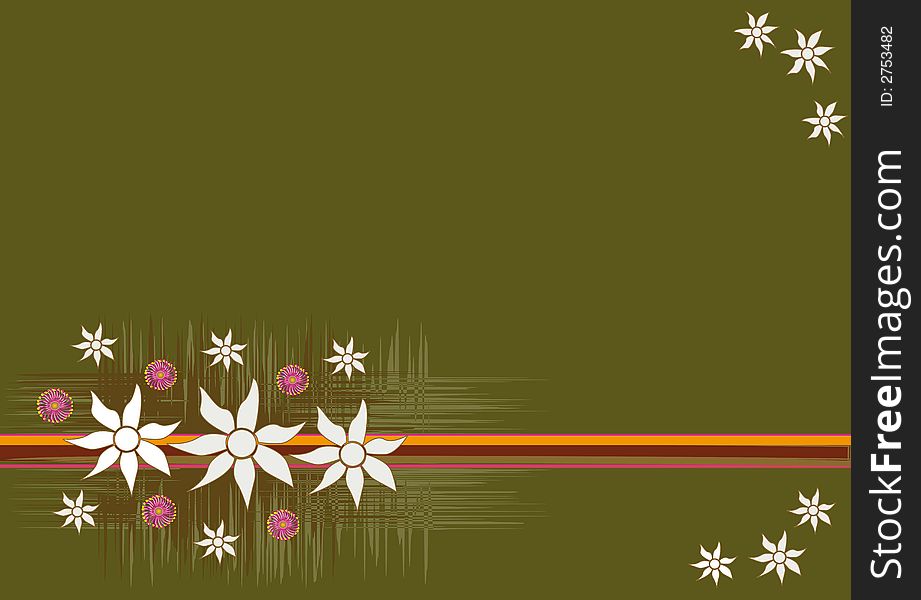 Background of Australian flannel flowers and gum blossoms with strips. Background of Australian flannel flowers and gum blossoms with strips