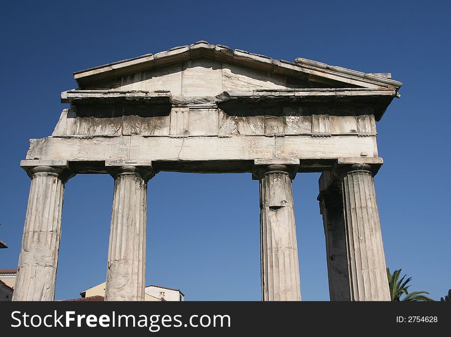 Roman market gate athens greece
