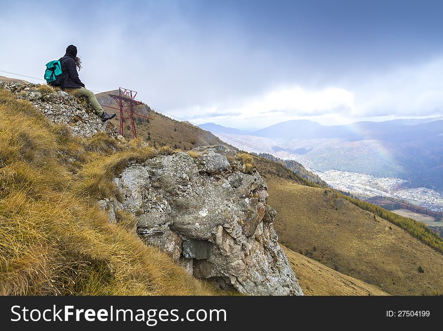 Mountain Climber Resting