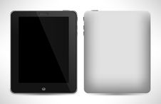 Realistic Tablet Pc Computer Stock Photography