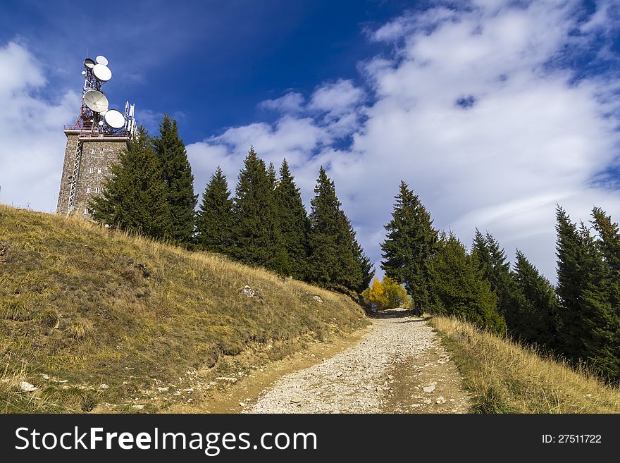 Forrest road in sinaia mountains. Forrest road in sinaia mountains