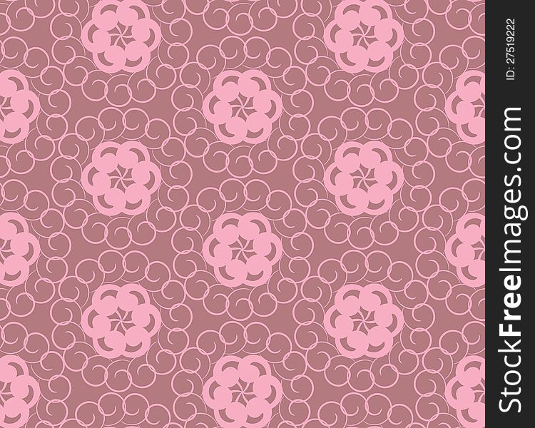 Abstract Curl Pink Seamless Texture