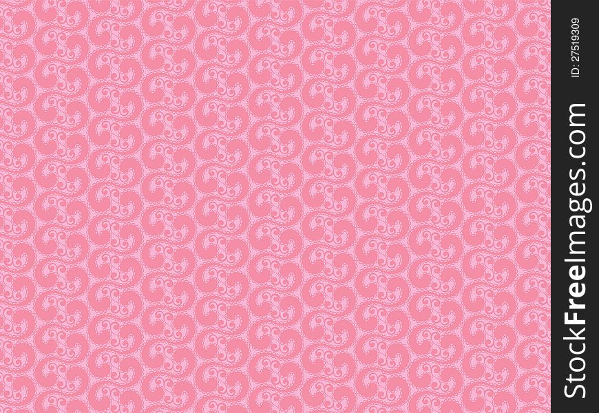 Abstract curl pink background