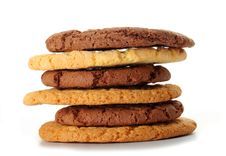 Oat Cookies And Chocolate Cookies Stock Image Oat Cookies And Chocolate Cookies Stock Image