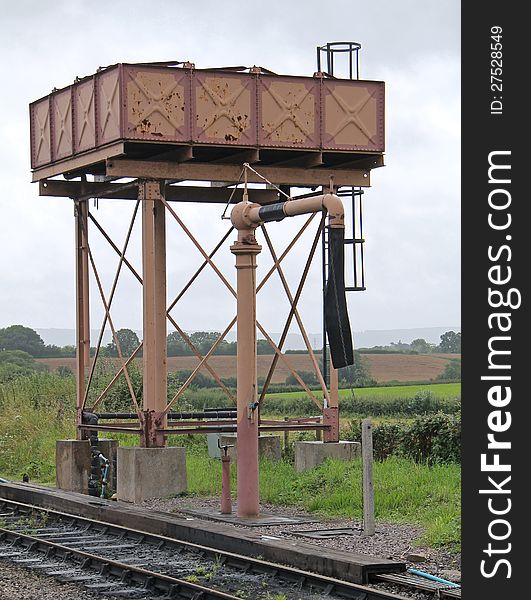 A Vintage Water Tower for Refilling Steam Trains. A Vintage Water Tower for Refilling Steam Trains.
