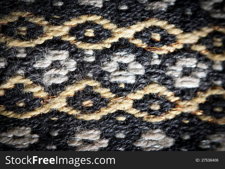 An old fabric texture closeup. An old fabric texture closeup