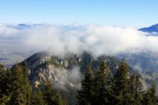 On Top Of The Mountain And Above The Clouds Stock Photos On Top Of The Mountain And Above The Clouds Stock Photos