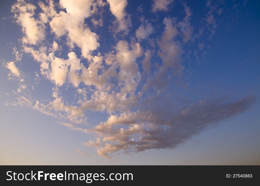 Evening Sky With Clouds