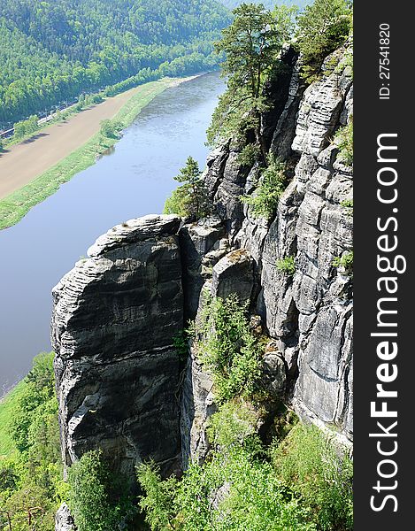 View from the bastion of the Elbe