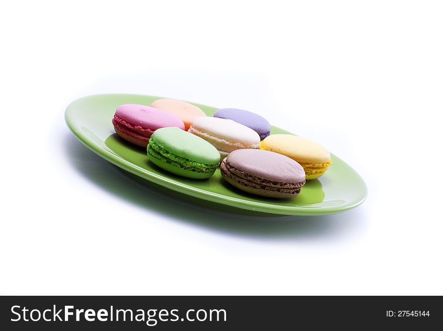 Sweets On Green Plate