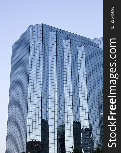 Modern office building in downtown Bellevue. Modern office building in downtown Bellevue