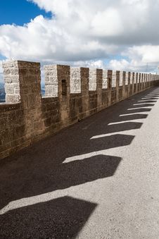Footbridge Over The Walls Royalty Free Stock Photography