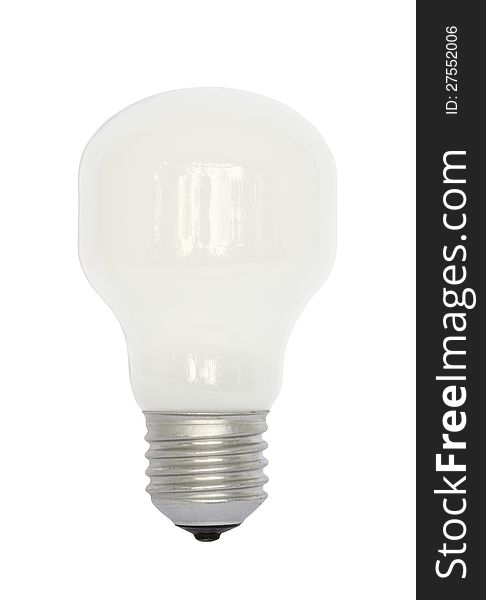 Light bulb isolated on white background