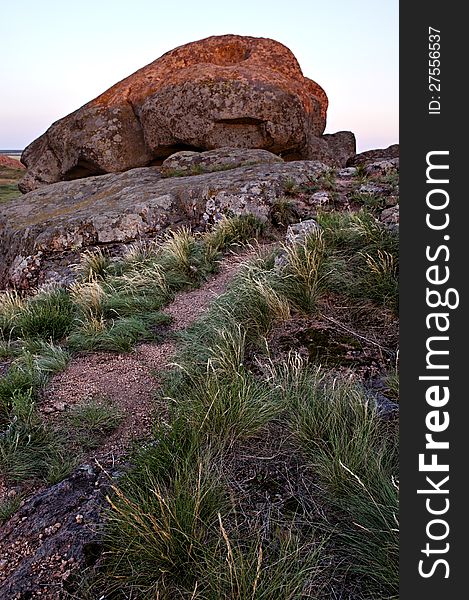 Rock formation in Joshua Tree National Park, USA