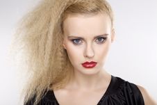 Young Pretty Woman With Beautiful Blond Hairs Royalty Free Stock Photos