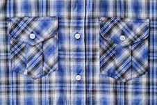 Blue Tartan Plaid Pocket Royalty Free Stock Photography Blue Tartan Plaid Pocket Royalty Free Stock Photography