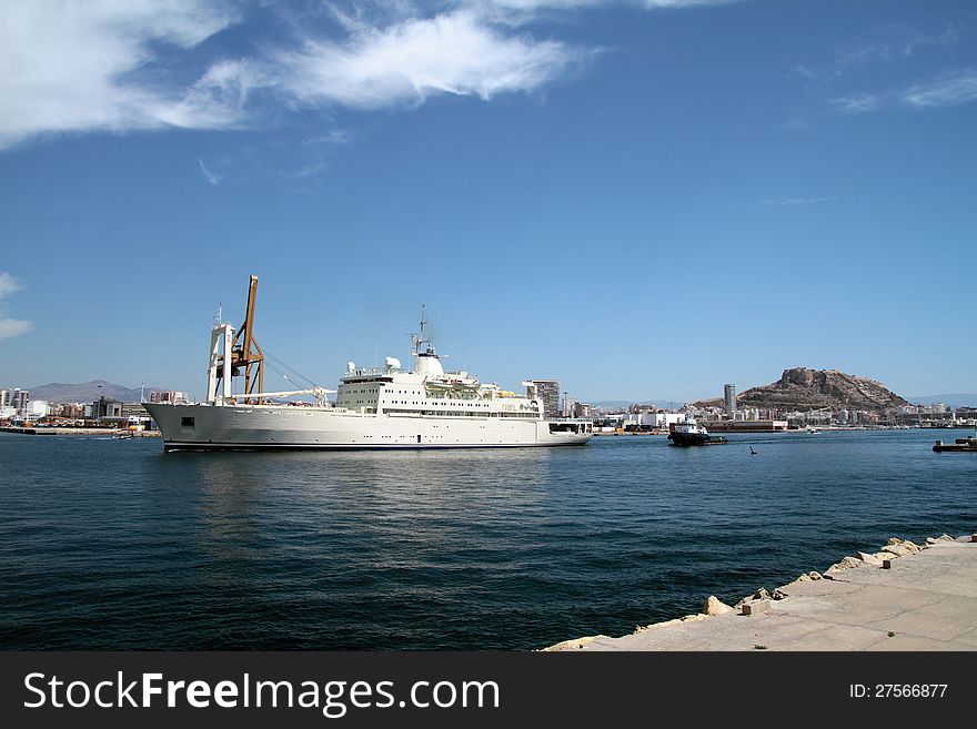 Merchant Ship And Tug