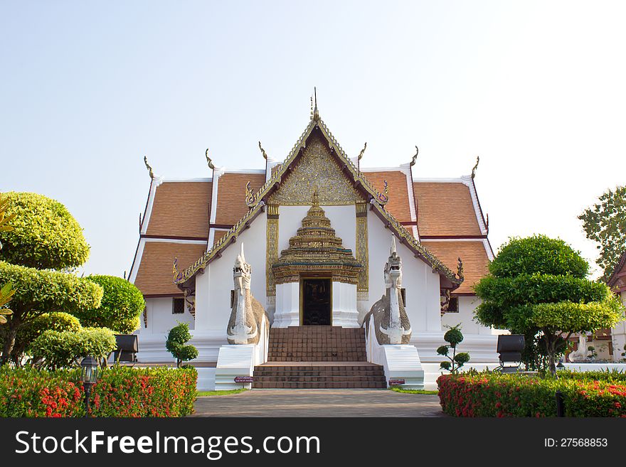 Wat phumin at nan province in Thailand