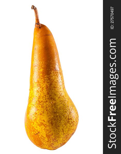 Fresh pear isolated on white background