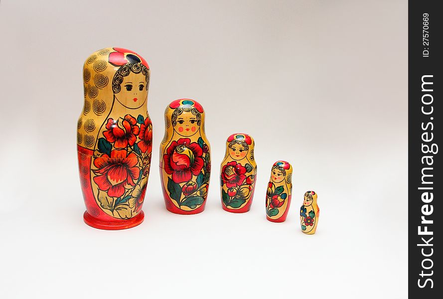 Russian Matroska Doll Family: Retro series pos. 01