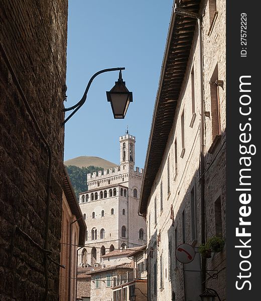 Palazzo dei Consoli-in Gubbio,Italy. Palazzo dei Consoli-in Gubbio,Italy