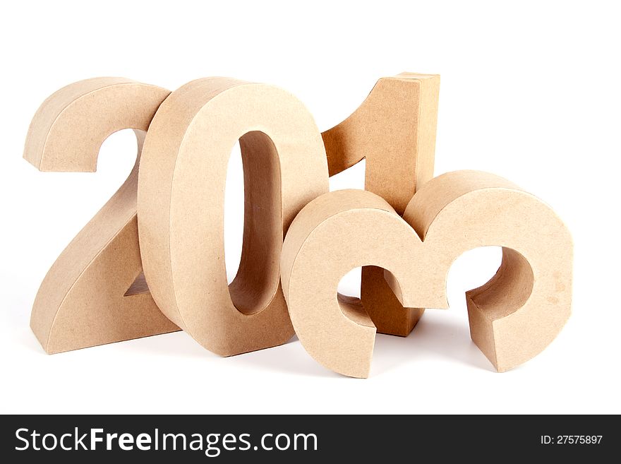 2013 in paper 3D numbers
