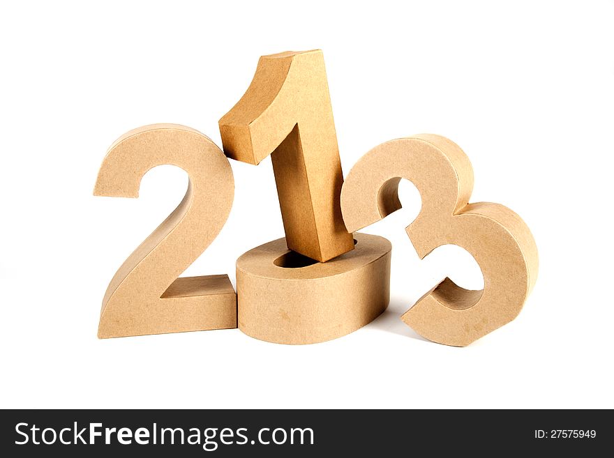 2013 In Paper 3D Numbers