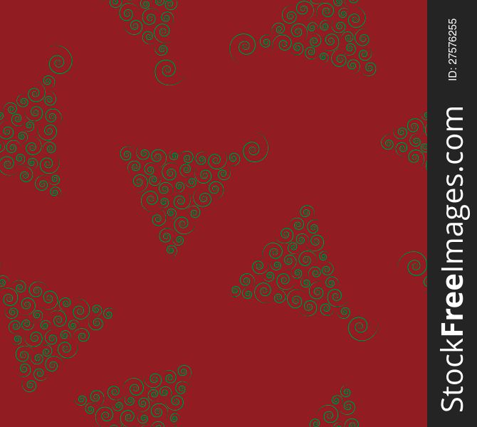 Christmas tree seamless pattern vector eps8