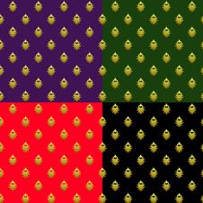 Set Of Seamless Patterns With Golden Elements Royalty Free Stock Images Set Of Seamless Patterns With Golden Elements Royalty Free Stock Images