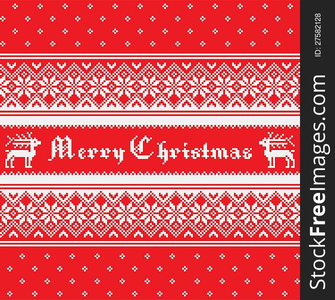 Norway Christmas seamless vector background, Eps 10 image. Norway Christmas seamless vector background, Eps 10 image