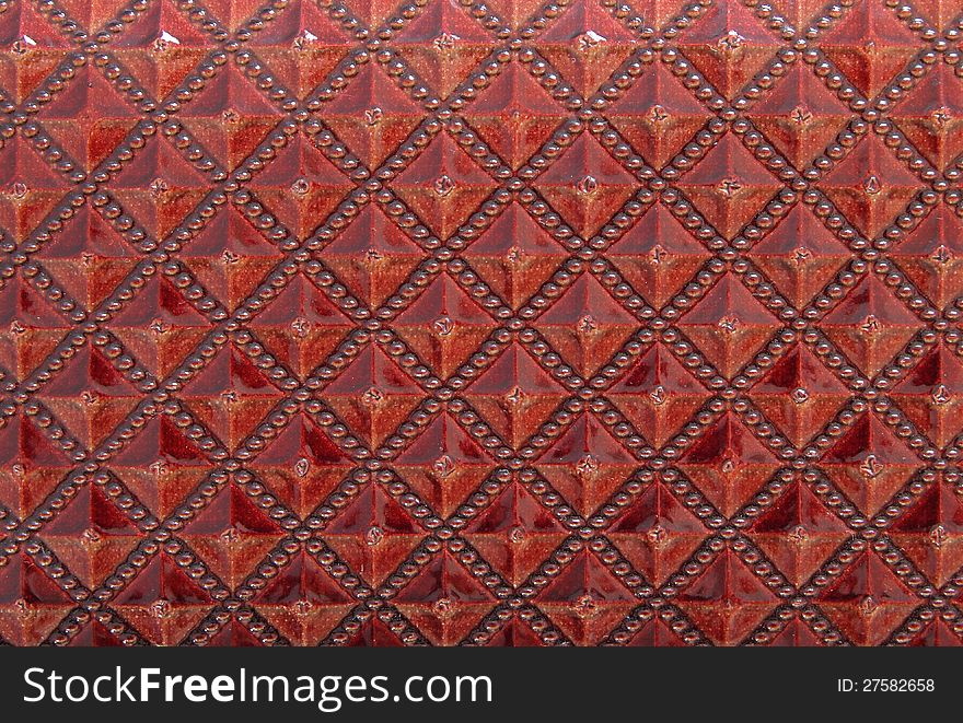 Red leather texture for background