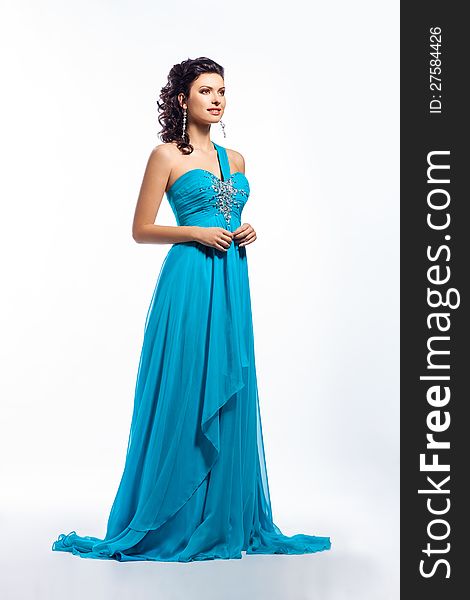 Elegant Contemporary Blue Dress - Fashion Style