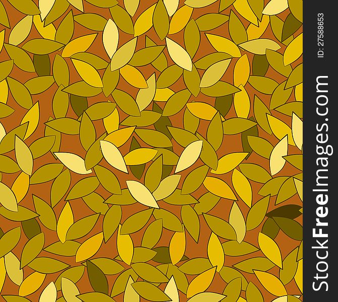 Vector illustration seamless background with leaves. Vector illustration seamless background with leaves.