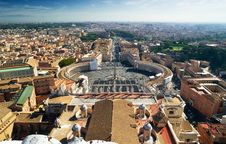 View Of Rome And St Peter S Square Royalty Free Stock Photo View Of Rome And St Peter S Square Royalty Free Stock Photo
