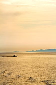 Gold Sunset Royalty Free Stock Photo Gold Sunset Royalty Free Stock Photo