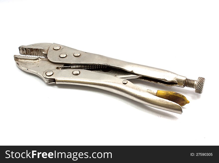 Pliers lock old tools adjustable background white construction equipment grip hand industry locking metal silver steel tool utility vise white wrench. Pliers lock old tools adjustable background white construction equipment grip hand industry locking metal silver steel tool utility vise white wrench